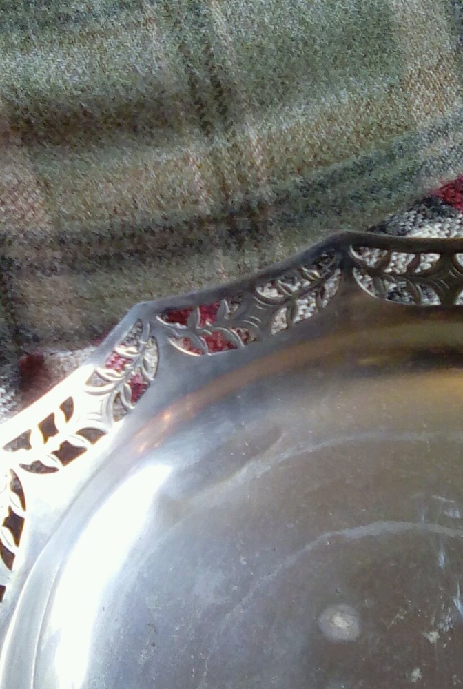 Silver plated dish by Walker and Hall