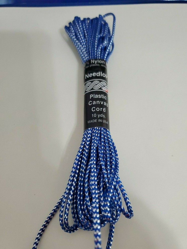 Needleloft Craft Cord -  Blue/Silver - 10 Yards