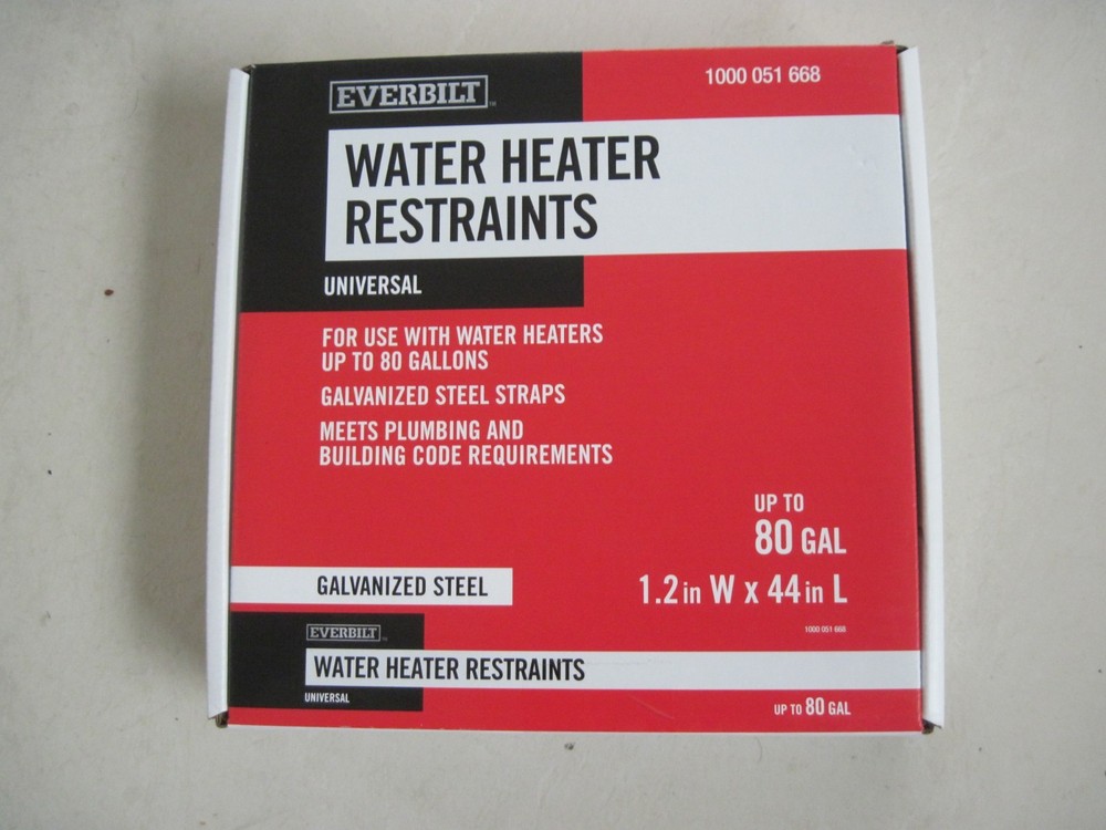 Everbilt 80 Gal. Galvanized Steel Water Heater Restraining Strap