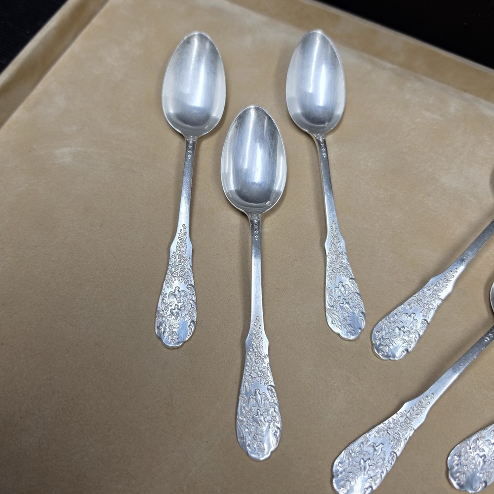 Small Henri Soufflot Spoons in Solid Silver