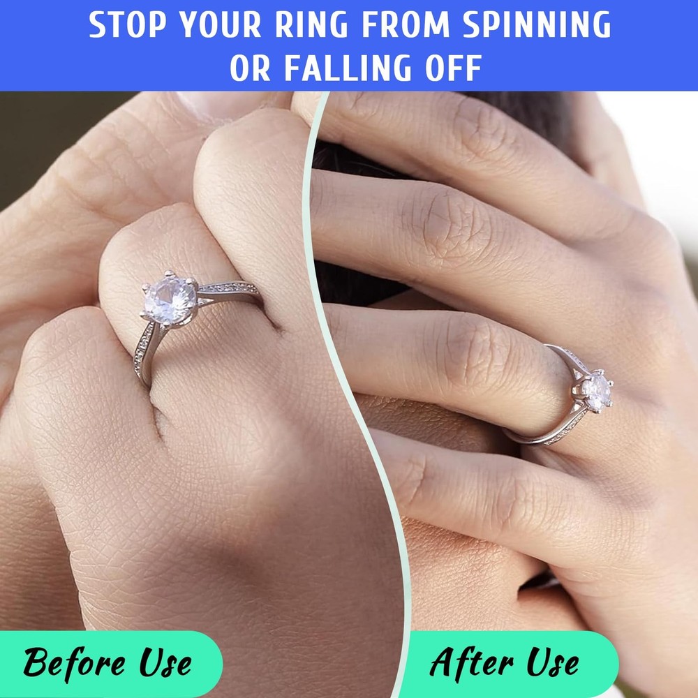 Ring Sizer Adjuster for Loose Rings,14Pack 14 Sizes Guards, Spacers & Clear