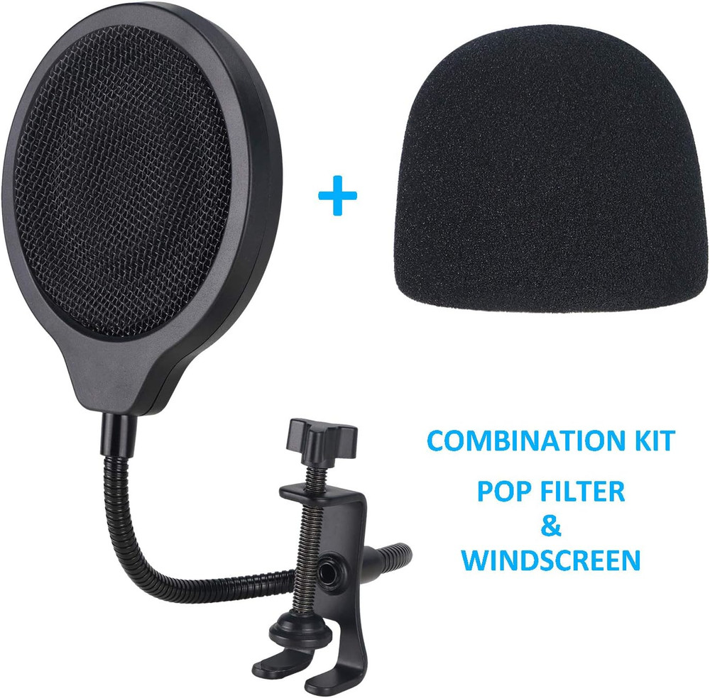 Razer Seiren Mini Pop Filter with Foam Windscreen - 3 Layers Pop Screen Shield a