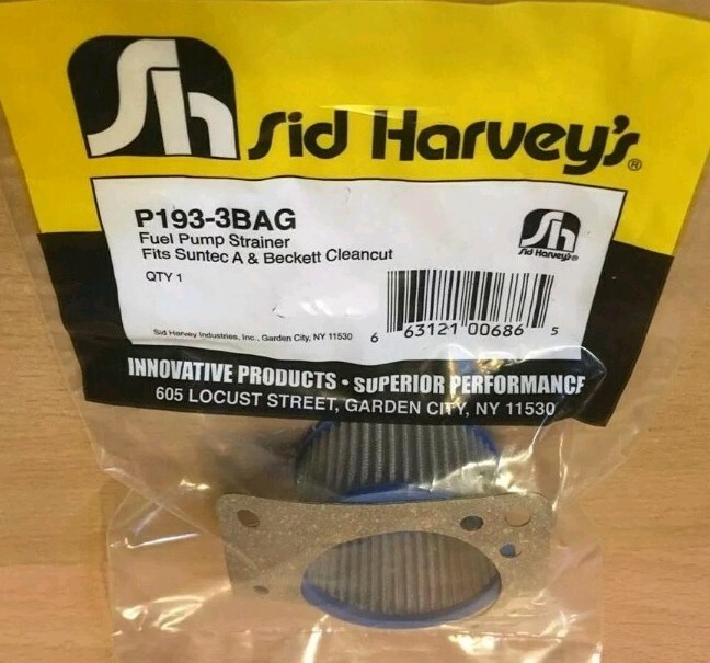 Sid Harvey's Suntec SSC-109 Strainer And Gasket For Suntec A-Pumps