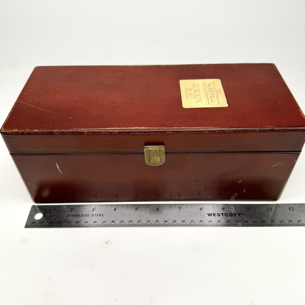 Martell Cognac Cordon Bleu Empty Wood Storage Box