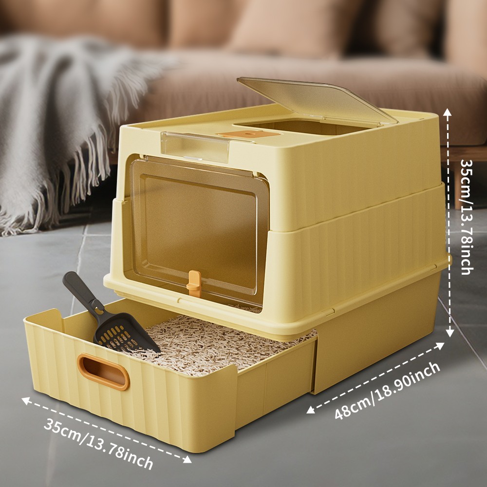 Drawer-Type Cat Litter Box