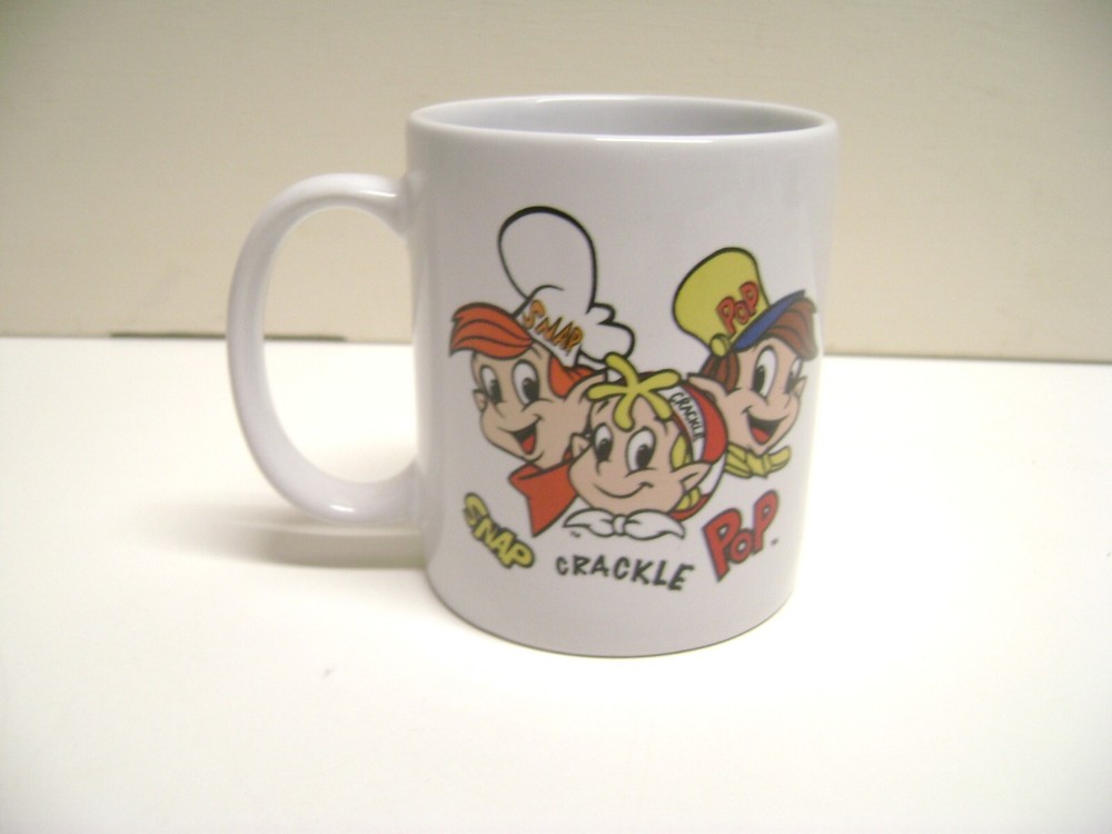 Kellogg's Breakfast Characters SNAP CRACKLE+POP Ceramic Cup, Color on White