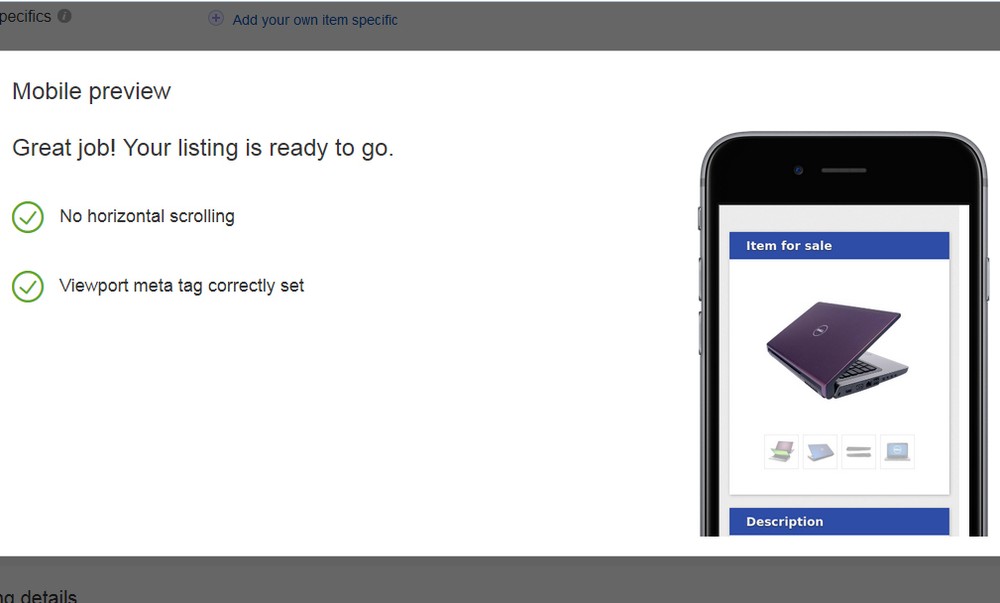 Simple Responsive eBay Listing Template - New