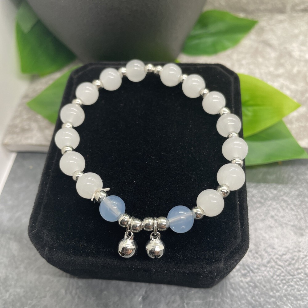 Handmade Beaded Stackable 6.25” Plus Stretch Bracelet New Bells A1664