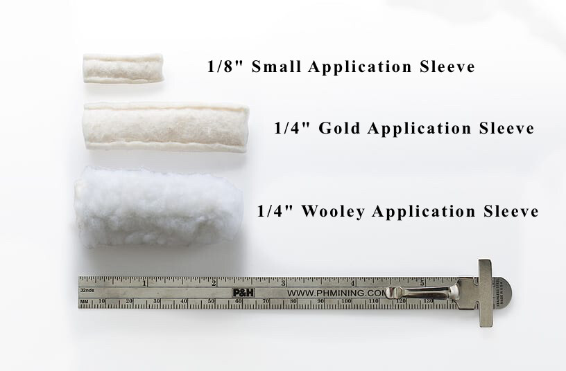 1/4" Cotton Application Sleeve for Electroplating Bit - 10 Pack