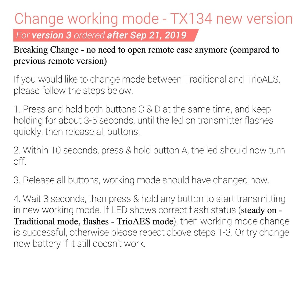 Solidremote Secure Rolling Code Remotes, 2 Pack, Compatible with KIT-1 &...