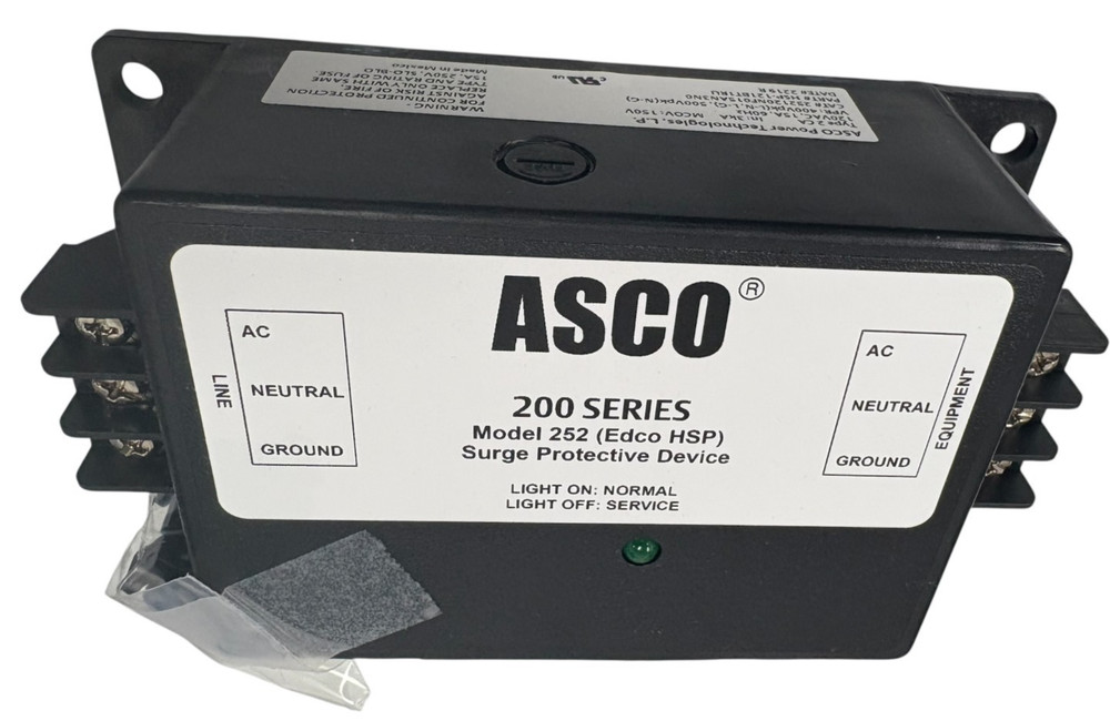 ASCO 200 Series Model 252 (Edco HSP) Surge Protective Device 
