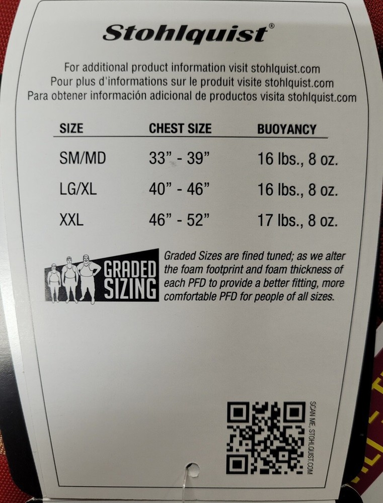 Stohlquist Men Ebb Lifejacket PFD Gray SM/MD 33in39in