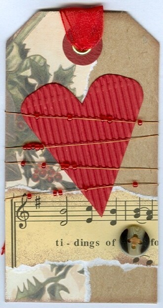 Heart Strings, Fresh Tags - hand made gift tags Rebecca Sower scrapbooking