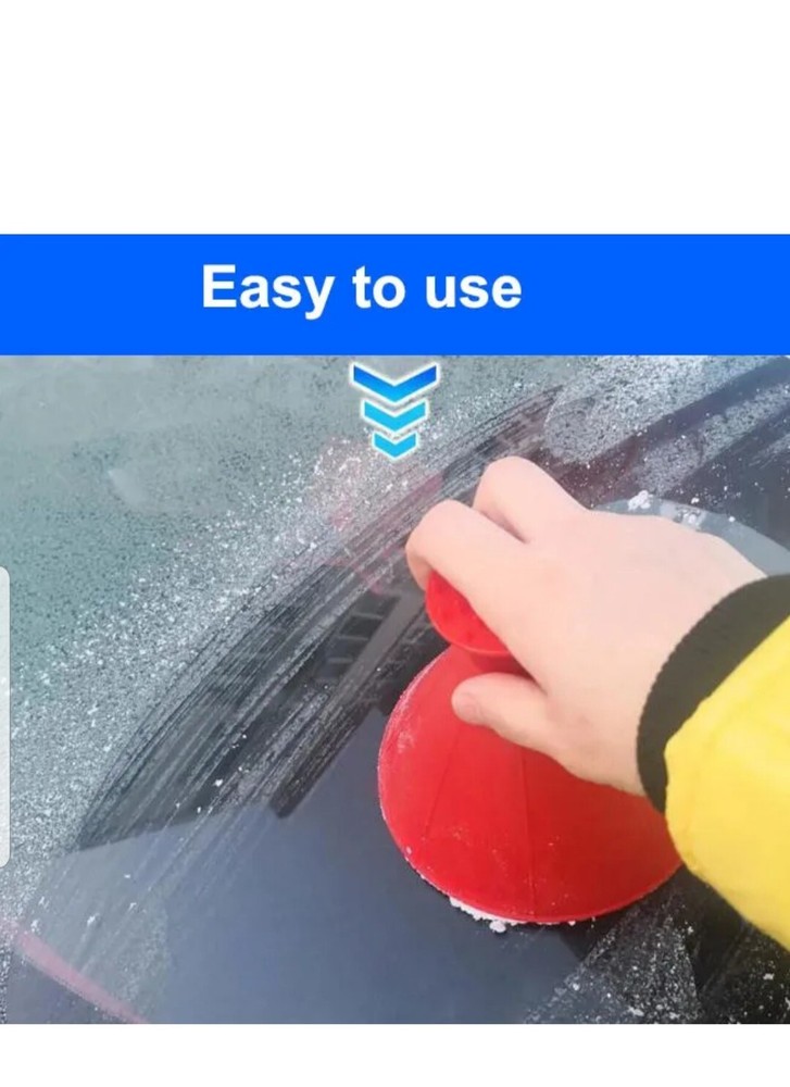 2 in 1 Car Windshield Magic Ice Scraper Tool Cone Shaped And Funnel. 3pc 