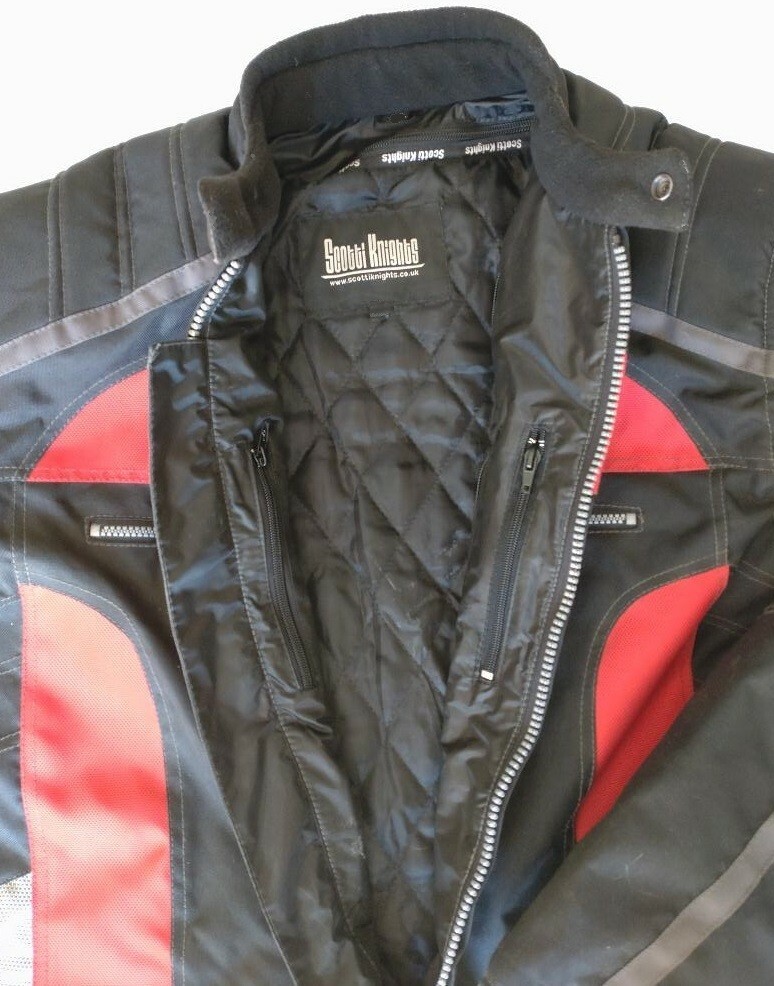 Red Motorcycle Jacket - Mens Small