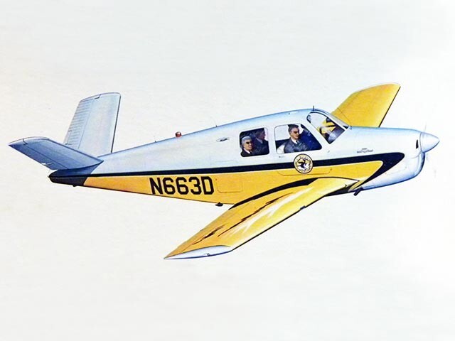 Beechcraft Bonanza Rubber 22" Wingspan RC Model Airplane Printed Plan &Templates
