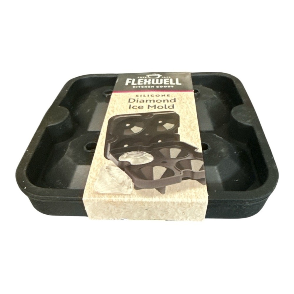 Silicone Diamond Ice Cube Mold Flexwell brand