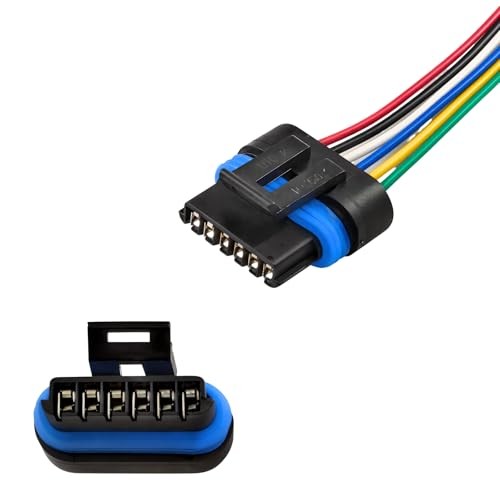Throttle Position Sensor Connector 6 Pin Actuator TPS Pigtail Plug Pre-Wired