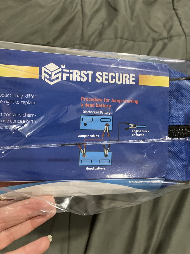 90 Pc Car Emergency Roadside Kit Tool Set First Aid First Secure Ships From US