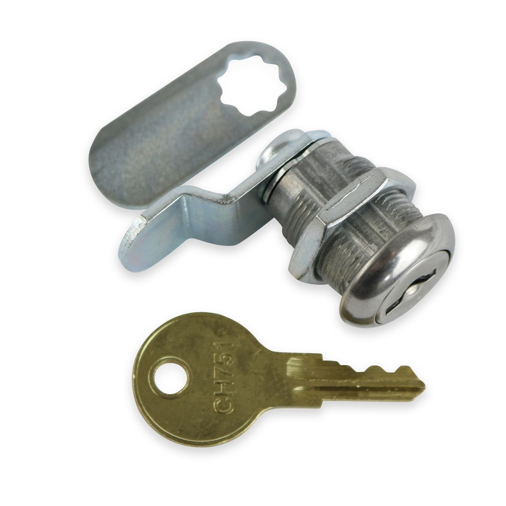 2Pcs Cabinet Cam Lock Keyed Alike Tool Box Locks 5/8" Cylinder for Truck Pickup