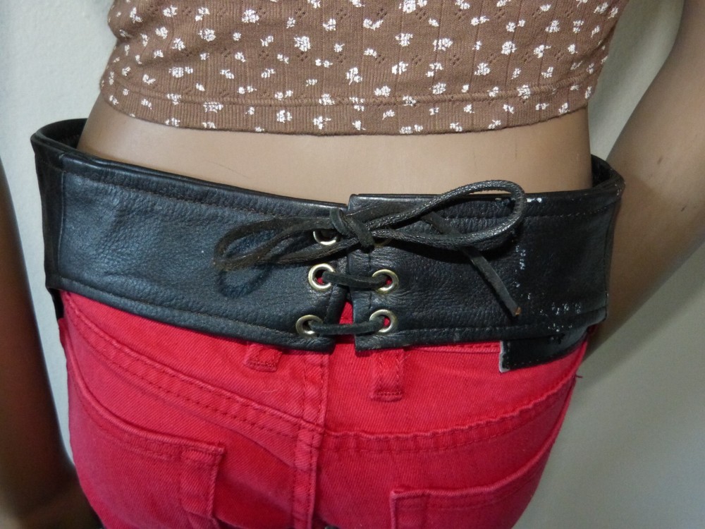 FIRST BLACK LEATHER CHAPS SZ XXS