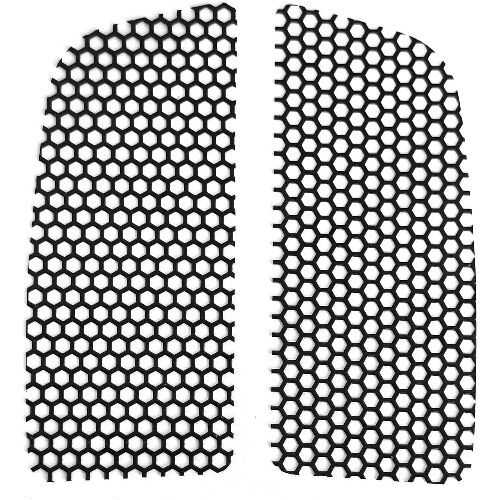 1 Pair Motorcycle Radiator Grille Screen, Engine Cooler Lower Fairing Chrome