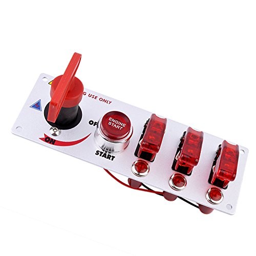 12V Racing Car Ignition Switch Panel with Engine Push Button Ignition Starter