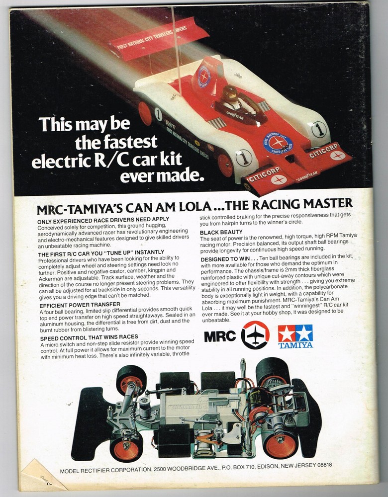 MODEL BUILDER Magazine August 1981. Mini Bird: Two Metre R/C Glider