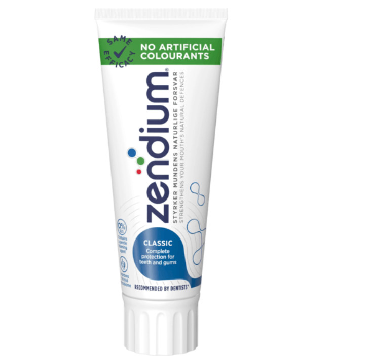 5 x Zendium Classic Teeth Fluroide Toothpaste 2.5 oz 75 ml