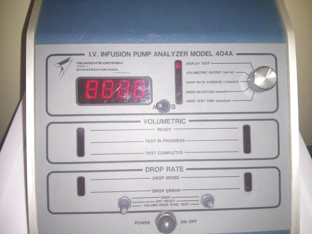 DYNATECH I.V. INFUSION PUMP ANALYZER MODEL 404A