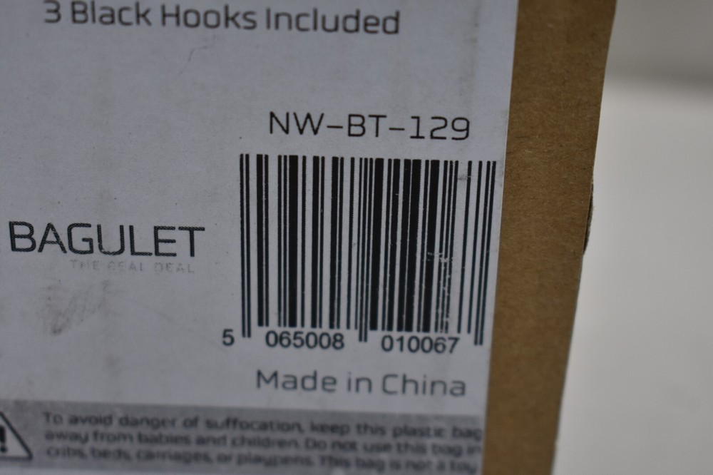 Bagulet Black Gridwall Mount Brackets For Panel 12 Pack Low Profile Black