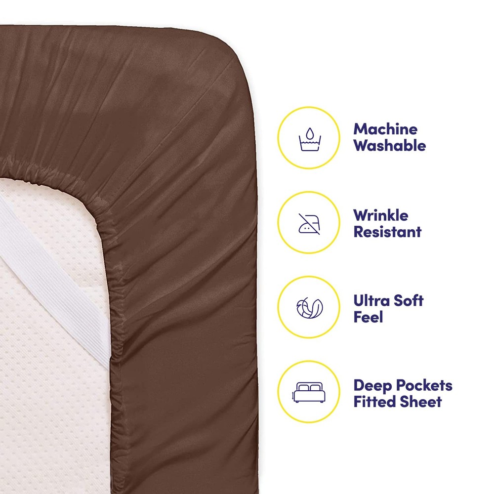 Full Size Bed Sheets - 6 Piece 1500 Supreme Collection Fine Brushed Microfibe...