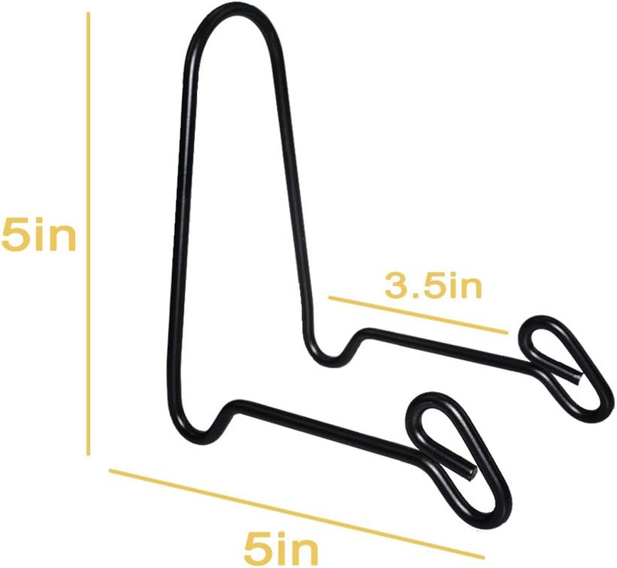2 Pack Display Stand Easel Iron Bowl Stands for Display Medium Deep Bowls, Platt