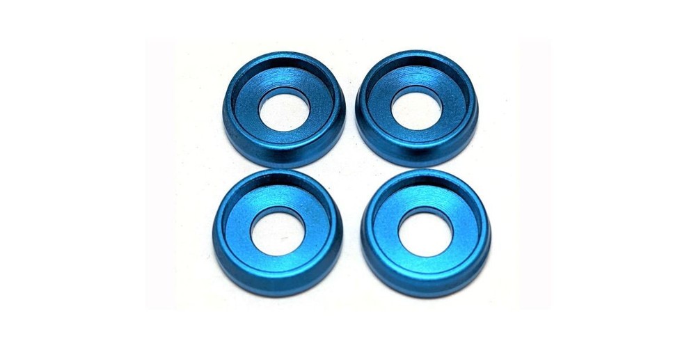 Kyosho - M3 Screw Washer, Light Blue, (4pcs)