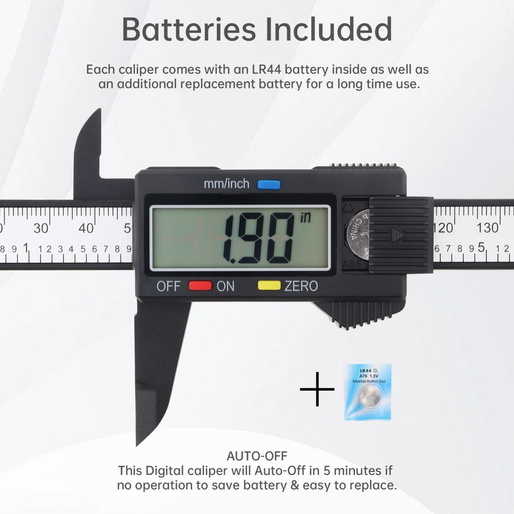 Digital Caliper LCD Screen Display 0-6 inch / 150 mm Electronic Measuring Tool