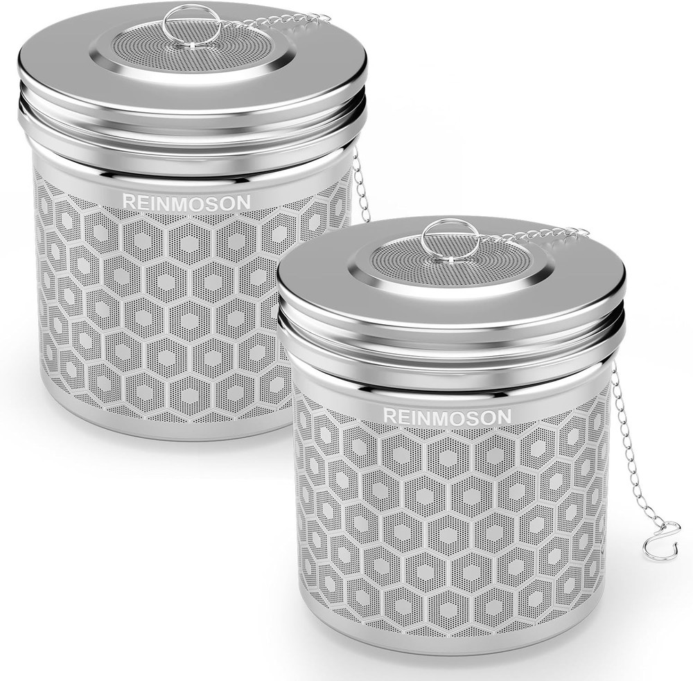 XL Tea Infuser & Spice Strainer Combo - 2 Pack