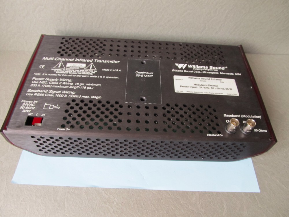 Williams Sound TX8 Multi-Channel Infrared Transmitter