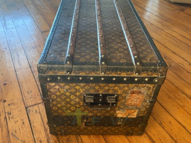 Louis Vuitton Monogram canvas steamer trunk