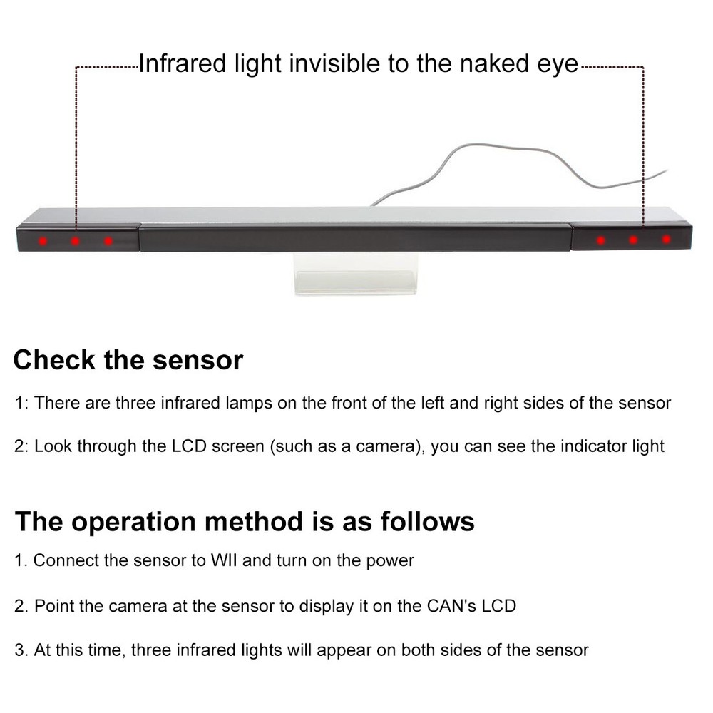 USB Wired Receiver Sensor Bar Infrared Motion Sensor Signal Receiver Stand