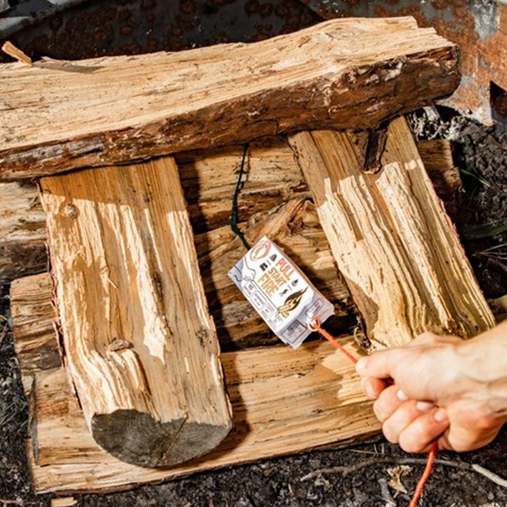 Pull Start Fire Pull String Easy To Use Fire Starter Campfire Survival Gear