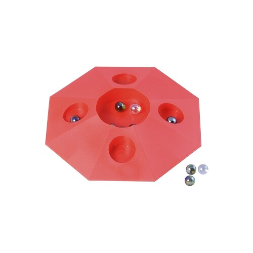 Marble Game 22 Cm - 8-Sided - Colorfully Sorted