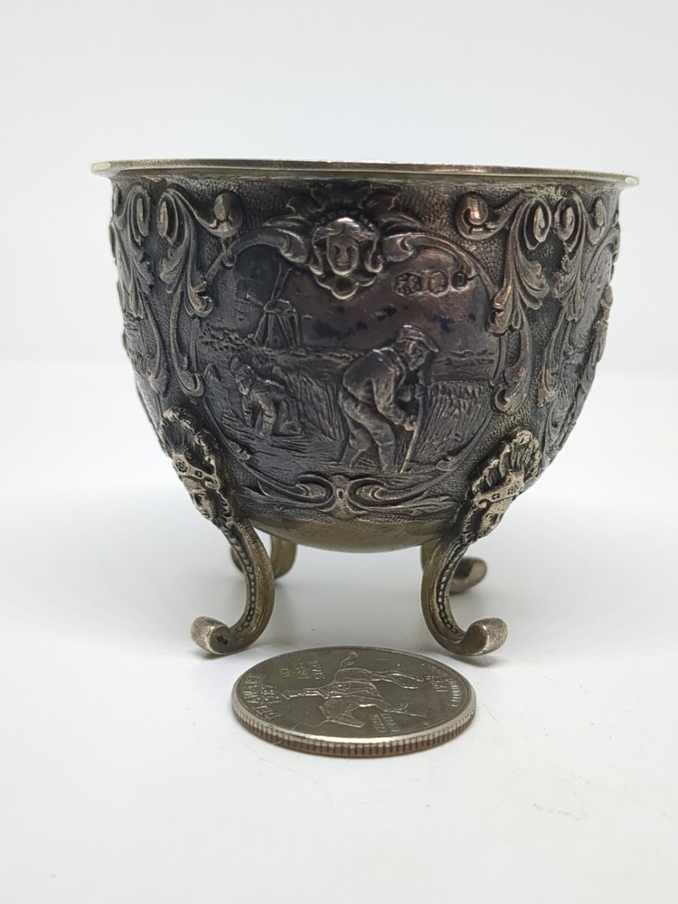 Antique Sterling Silver 925 Small Dutch Bowl