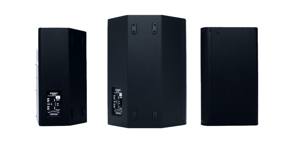 QSC E110-BK-TD Compact 10" Two-Way Passive Loudspeaker – Black