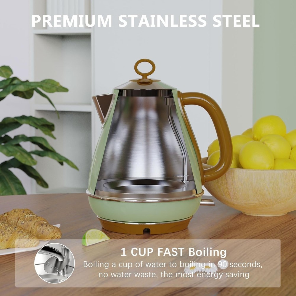 Stainless Steel Electric Kettle - 1.7L Capacity