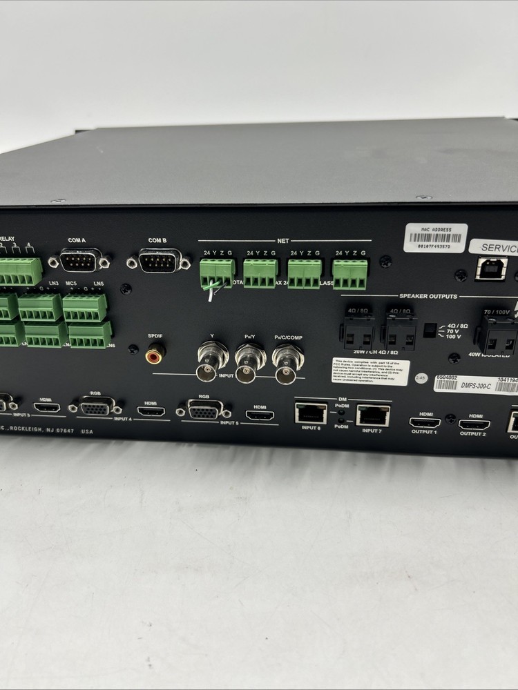 CRESTRON DMPS-300-C Professional Digital Media System With Rack Ears, Tested