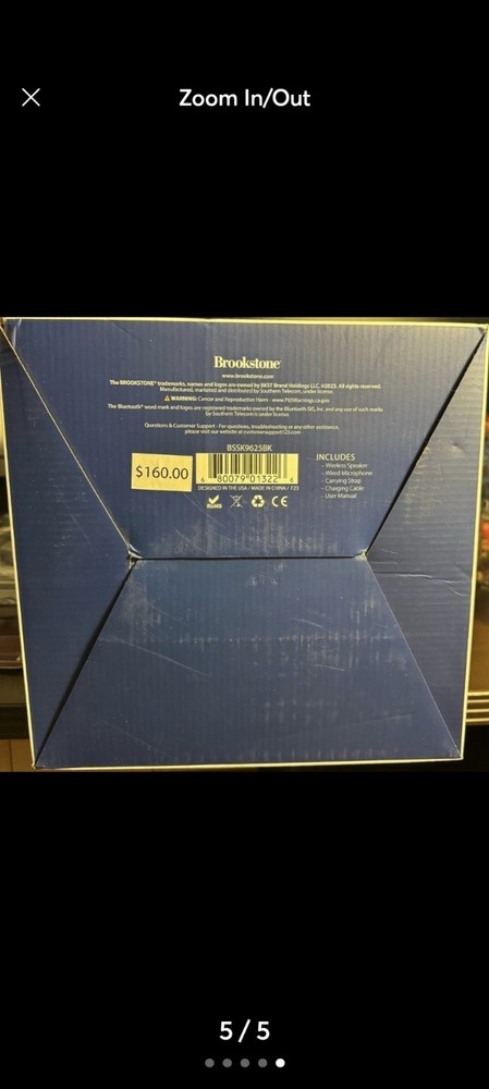 Brookstone 360 Karaoke Speaker Plus Microphone