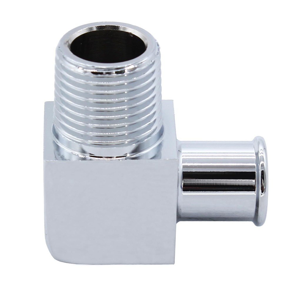 Heater Hose Fitting 90 Degree Aluminum 1/2" NPT to 5/8" Barb Connector Alloy