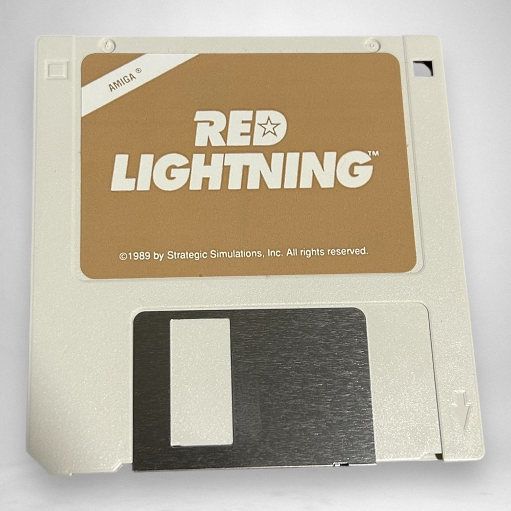 Red Lightning Commodore Amiga Complete Video Game Software Floppy