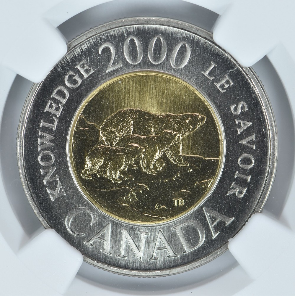 2000 Canada 2 Dollars Path Of Knowledge SP69 NGC Canada Label