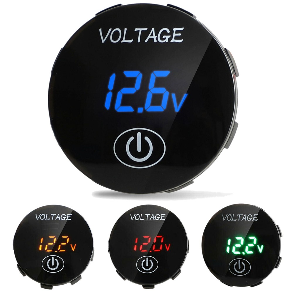 DC 12V-24V LED Panel Digital Voltage Volt Meter Display Voltmeter Motorcycle Car